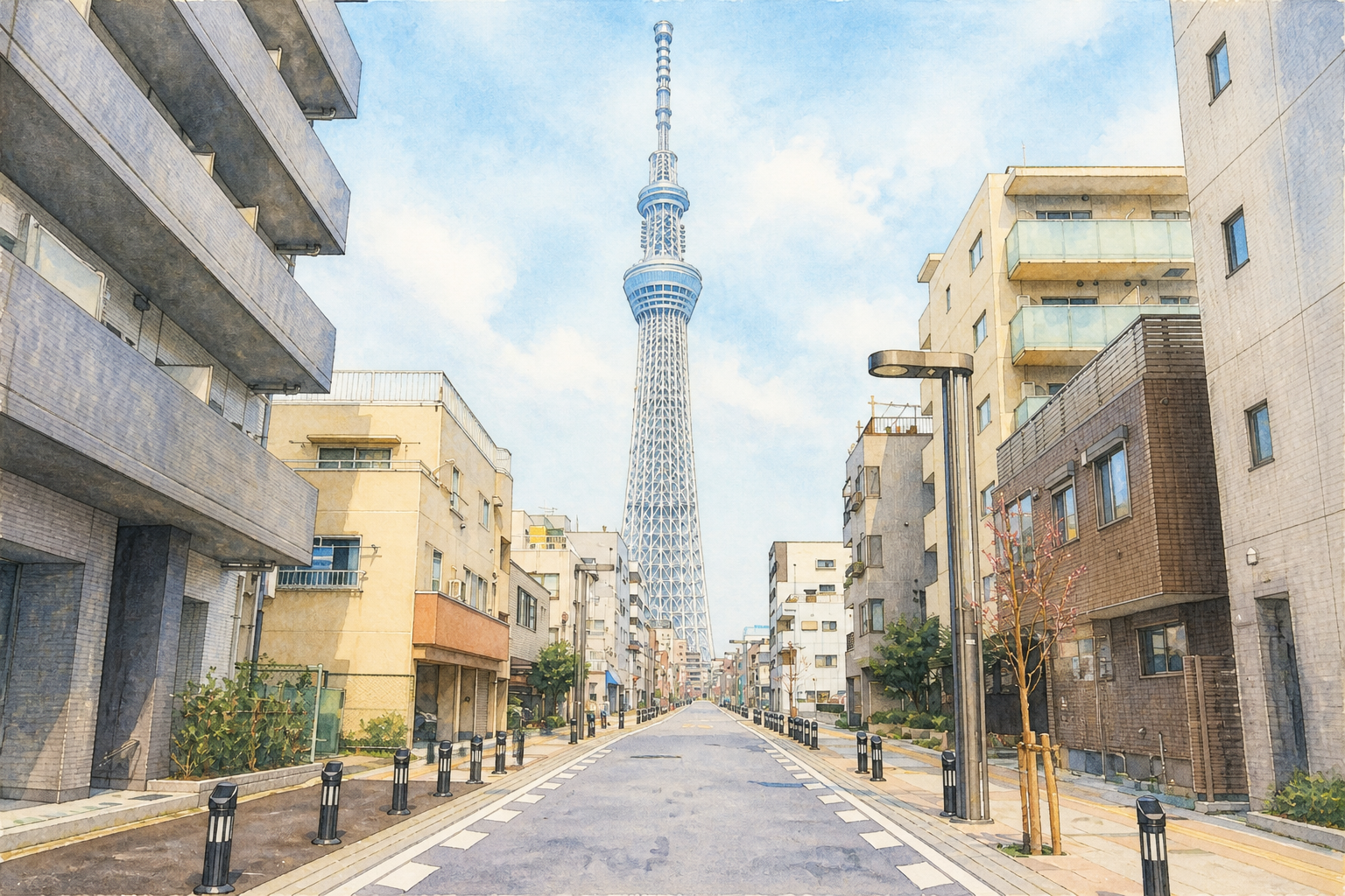錦糸町のタワービュー通り