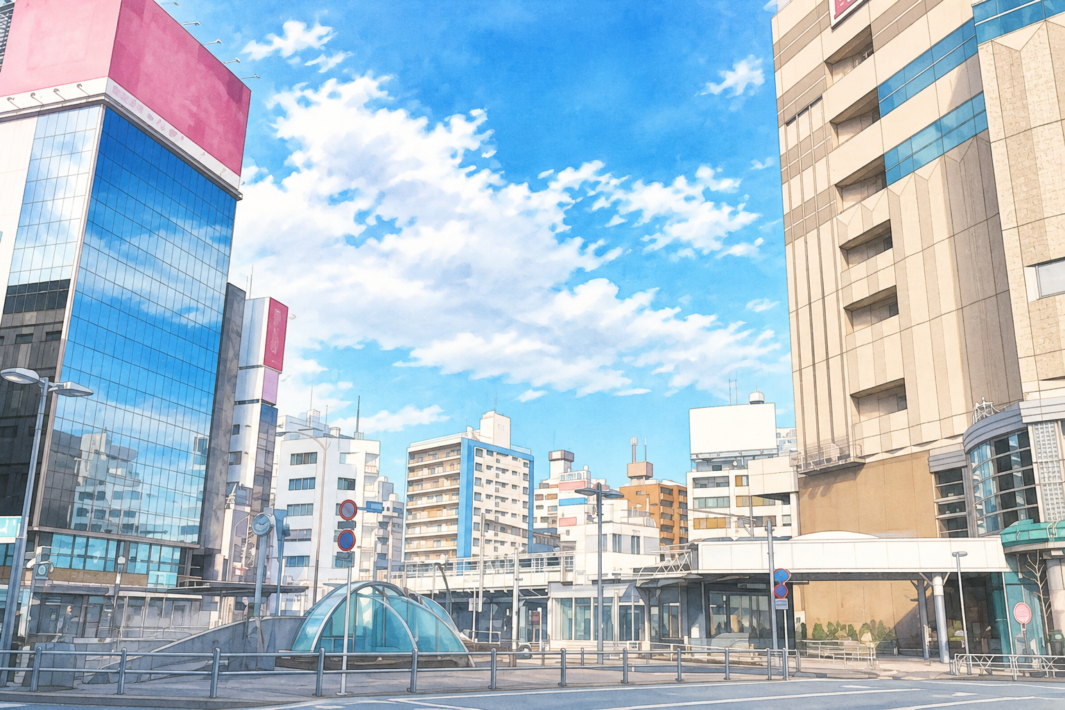 恵比寿駅周辺の街並み
